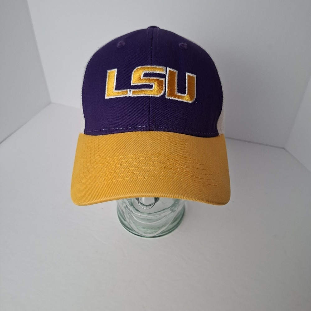 Vintage LSU Tigers Snapback Hat Cap Purple VTG Used Authentic OSFA Captivating